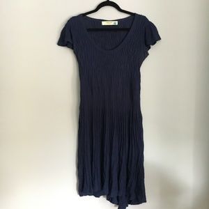 Anthropologie Navy Sweater Dress
